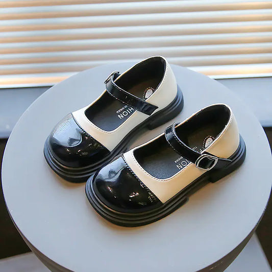 Girls' British Style Patent Leather Dress Shoes