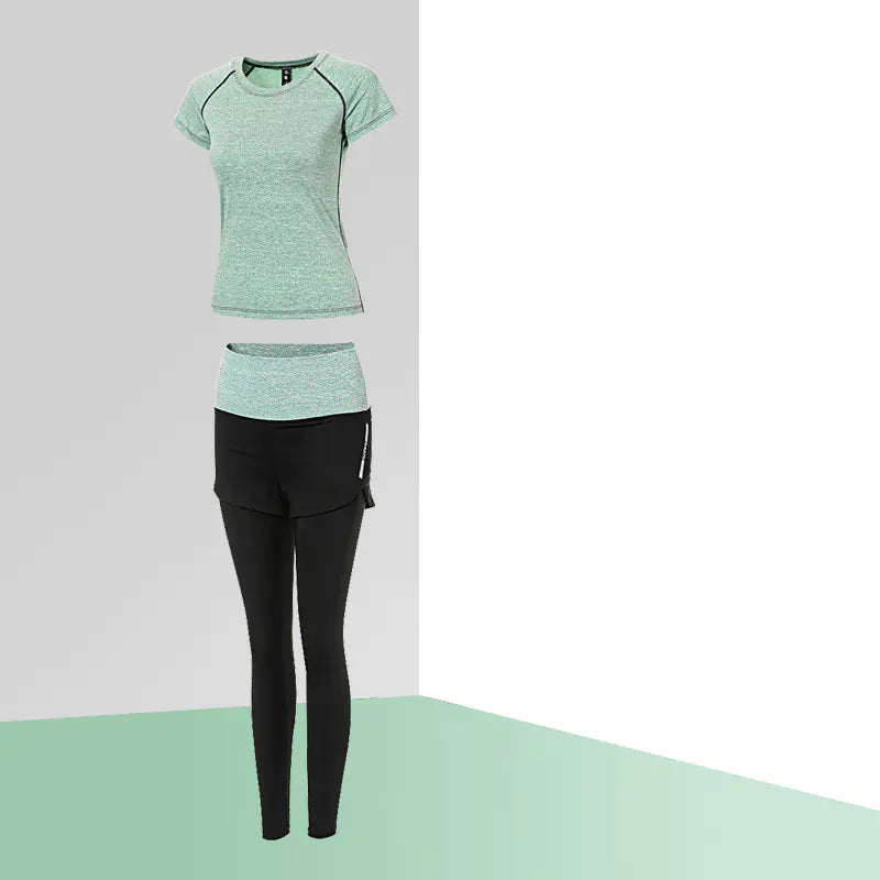 Breathable Two-Piece Yoga and Fitness Clothing Set