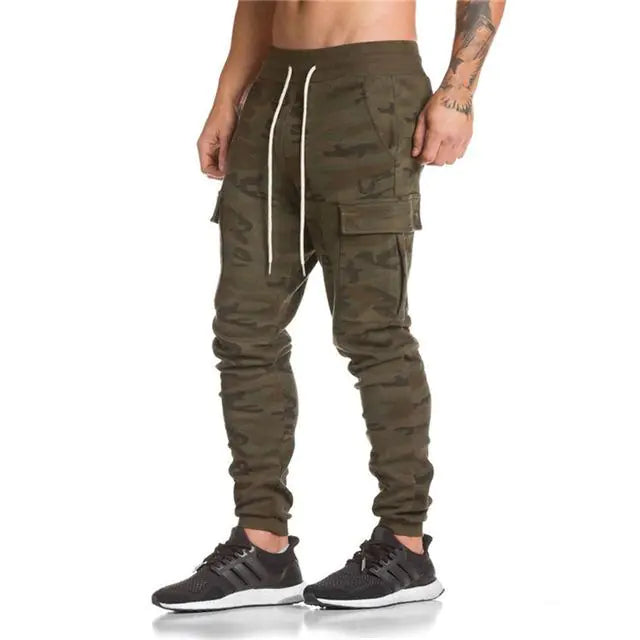 Men's Athletic Camo Joggers for Running and Training