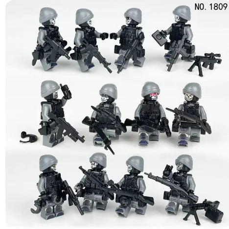 M1809 Ghost Squad Military Figurine Set (One Set) - Comfort Gift Box
