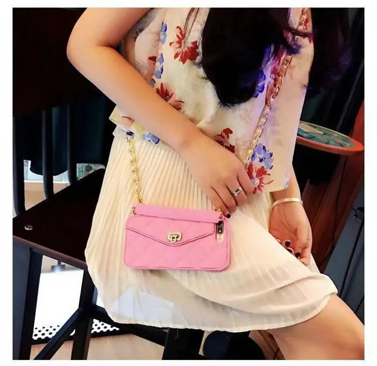 Luxury Women's Phone Case with Chain Lanyard