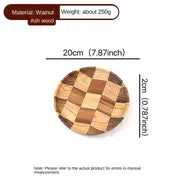 Acacia Wood Serving Plate - Easy to Clean (1 Piece)