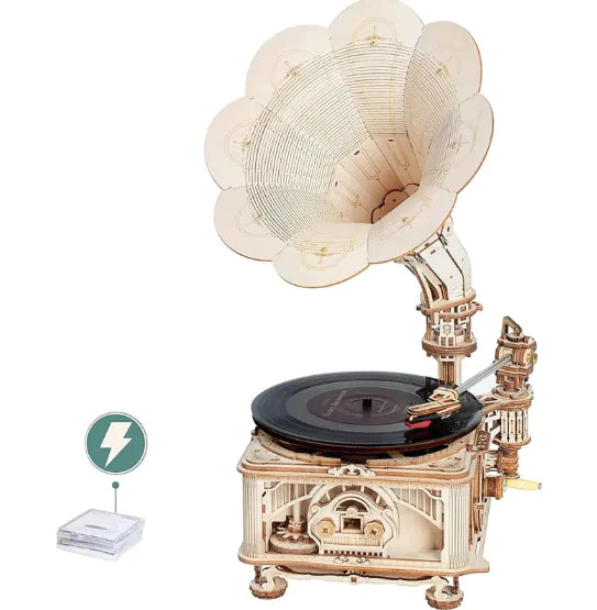 Wooden Gramophone Model