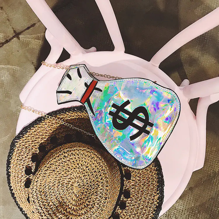 Fashionable Reflective Laser Embroidered Shoulder Bag