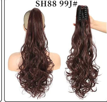 Fluffy Natural Lifelike Claw Clip Ponytail