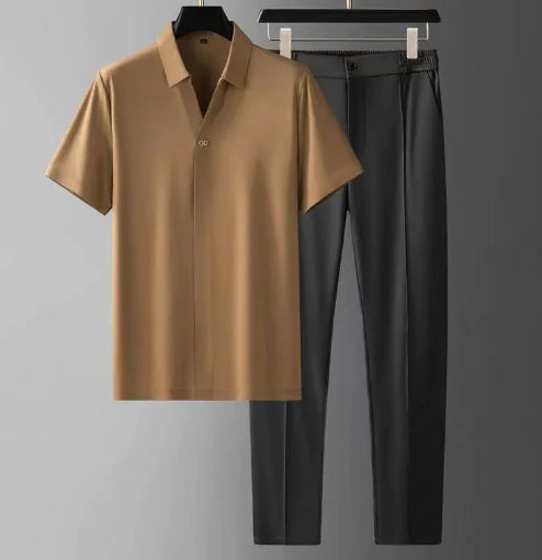 Alexander™ Luxury Men's Set with Seamless Ice Silk Shirt (One Set)