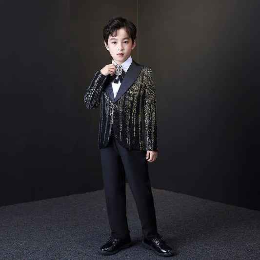 Boys' Colorful Meteor Sequin Suit for Performances