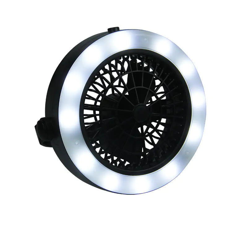 Portable LED Camping Fan Light with Battery Function - Comfort Gift Box