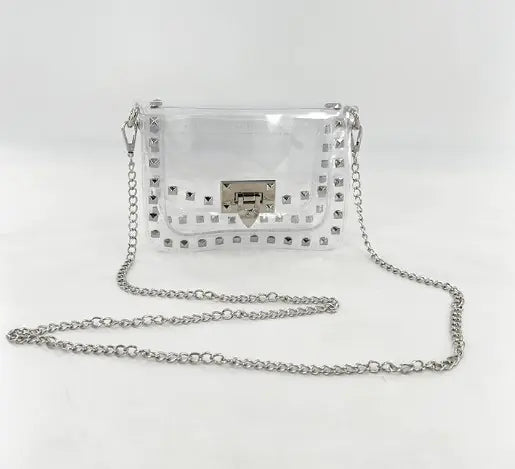 Chain Bag, Crossbody Mini Bag, Transparent Jelly Bag