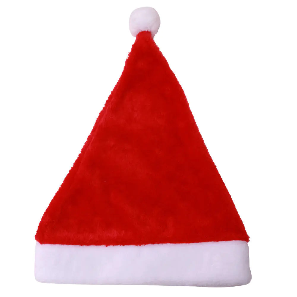 High-End LED Plush Christmas Hats for Adults and Kids