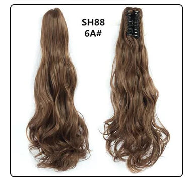Fluffy Natural Lifelike Claw Clip Ponytail