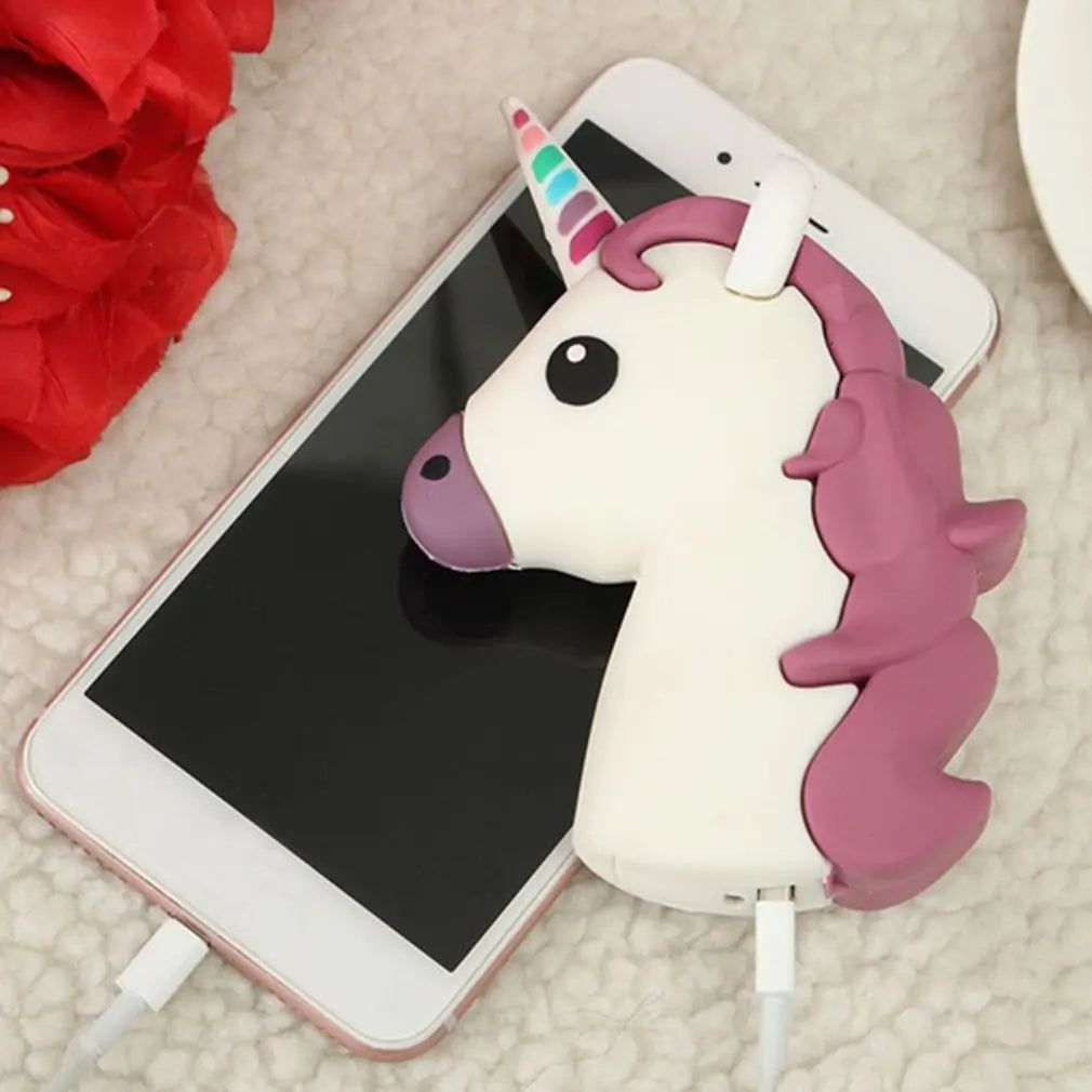Portable 1200mAh Unicorn Battery Charger Power Bank - Comfort Gift Box