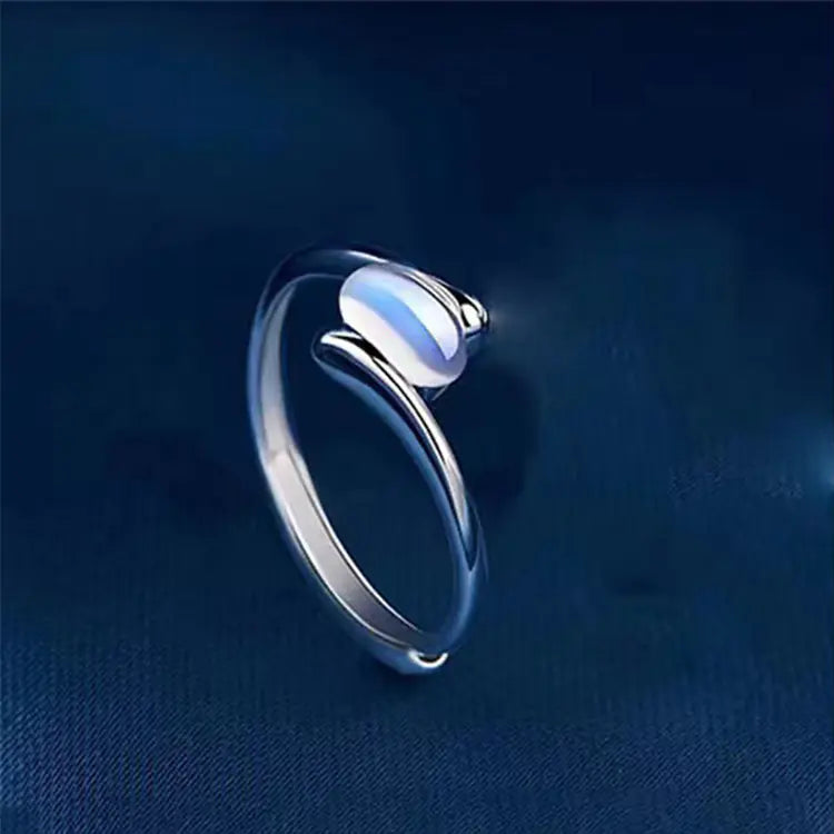 Moonstone Couple Ring Set - Niche Design for Him & Her