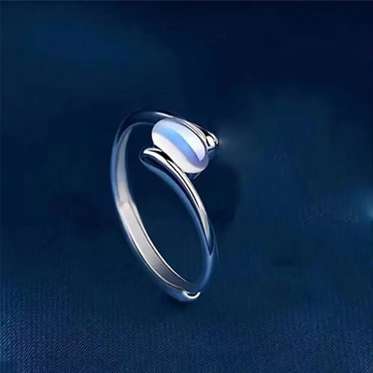 Moonstone Couple Ring Set - Niche Design for Him & Her