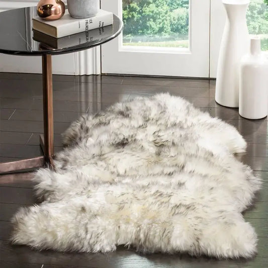Modern Luxury Fluffy Faux Fur Rug for Bedroom Living Room