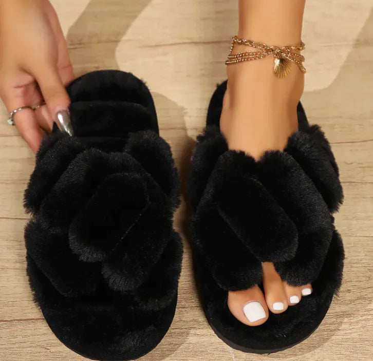 Fluffy Comfort Women's Non-Slip Slippers - Comfort Gift Box