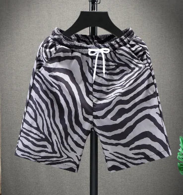 Vintage Zebra Hip-Hop Shorts